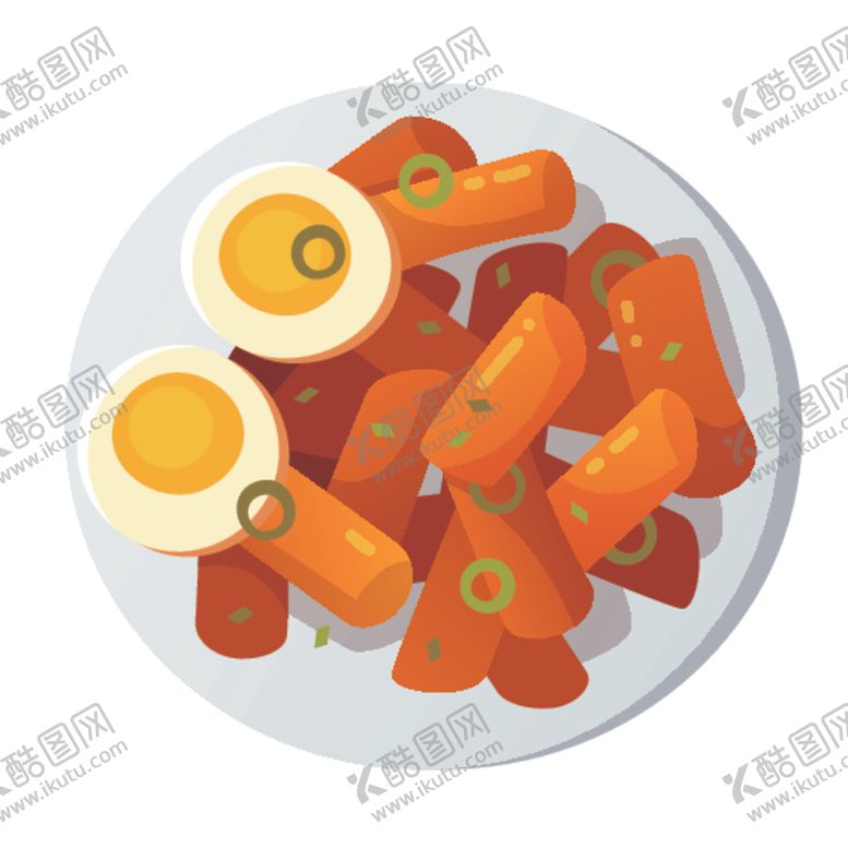 编号：42076910250715596389【酷图网】源文件下载-韩国美食插画图案