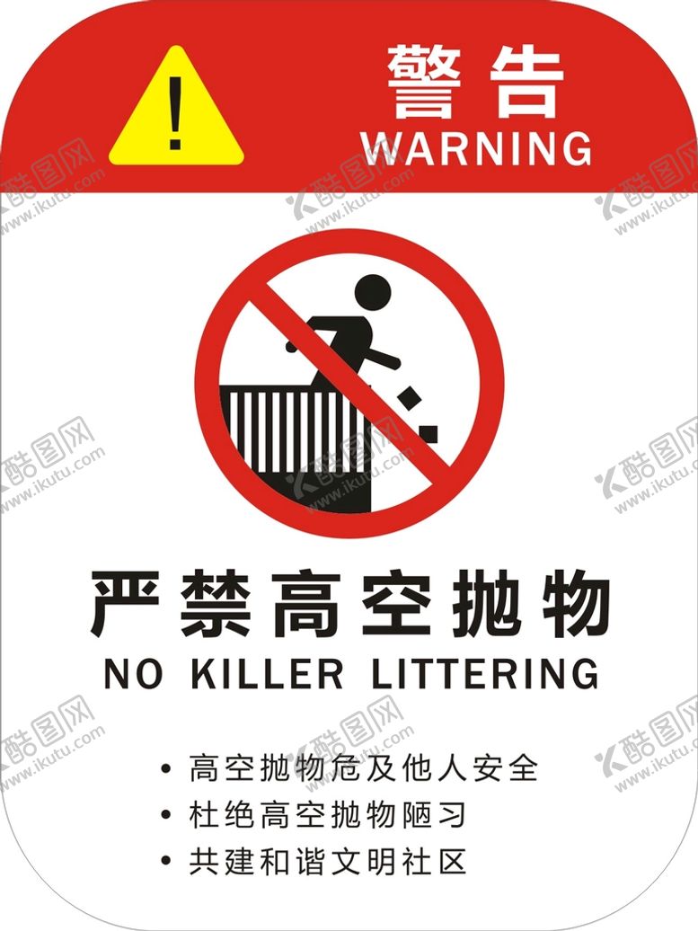 编号：60378409210339297931【酷图网】源文件下载-禁止高空抛物
