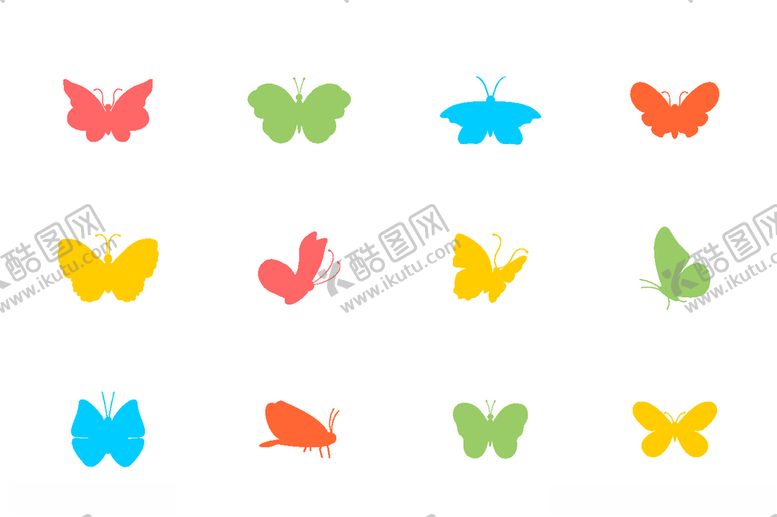 编号：97300709231910144920【酷图网】源文件下载-蝴蝶矢量图