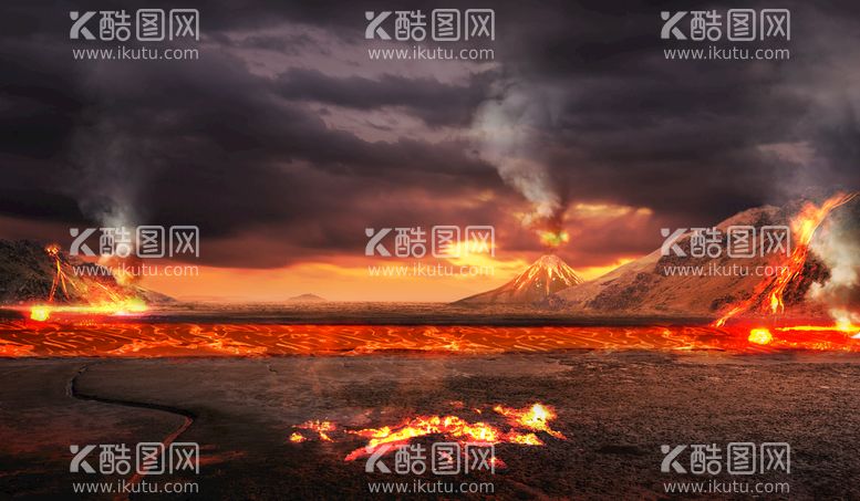 编号：34914311160627411605【酷图网】源文件下载-火山爆发   