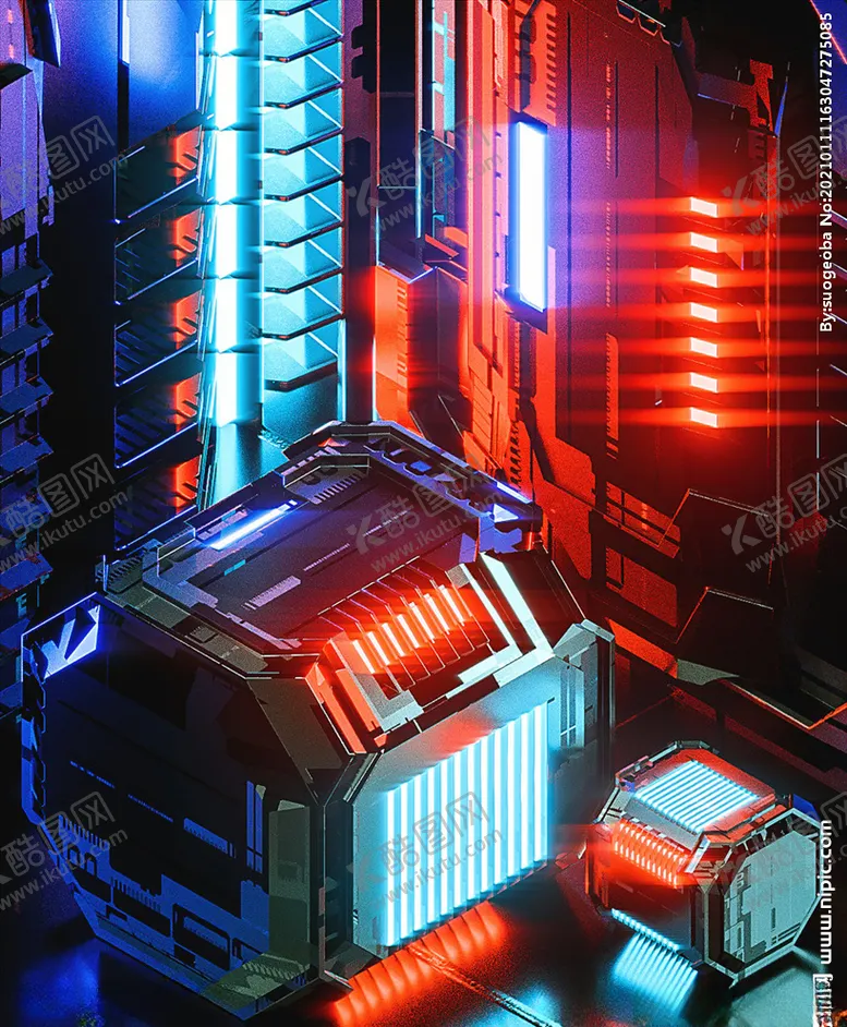 编号：67151809231724143563【酷图网】源文件下载-C4D模型设备零件仪器结构表面