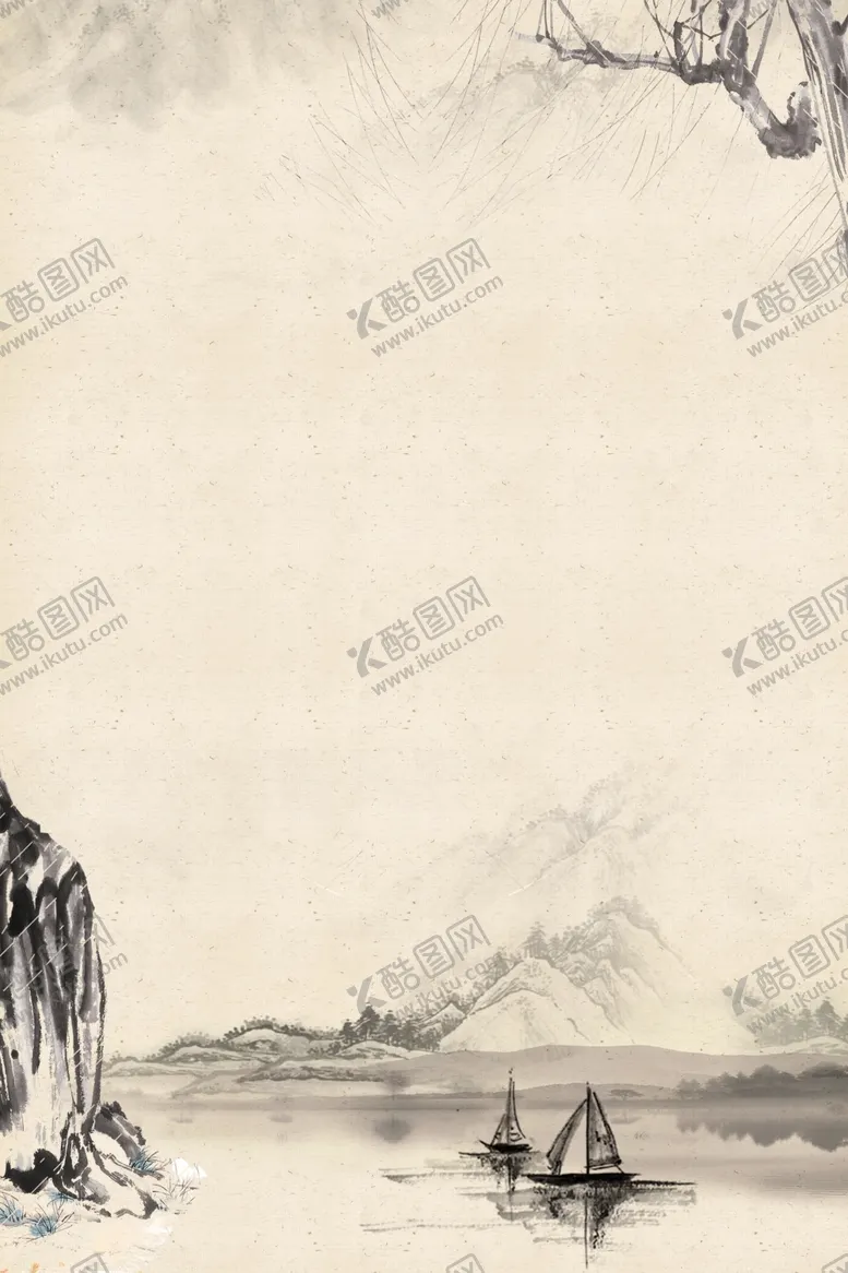 编号：62857704191450571685【酷图网】源文件下载-水墨风海报