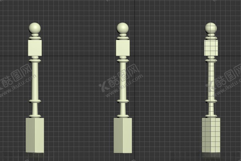 编号：99321109160008343047【酷图网】源文件下载-3Dmax手扶柱子