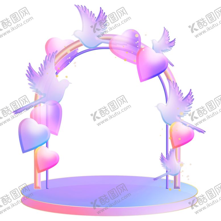 编号：91210702220655002998【酷图网】源文件下载-爱情鸟过门素材