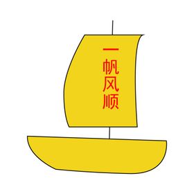 一帆风顺旅游海报