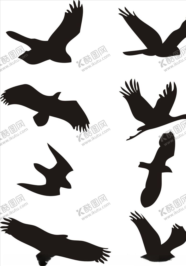 编号：89661910270012147041【酷图网】源文件下载-鸽子剪影