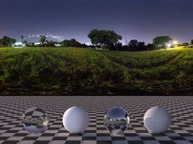 C4D城市夜景贴图HDR贴图写实环境室外hdr