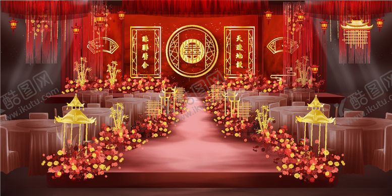 编号：81206510280741158182【酷图网】源文件下载-中式婚礼