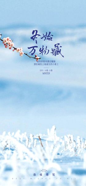 二十四节气立冬海报