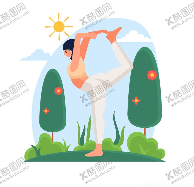 编号：60454405070056585818【酷图网】源文件下载-瑜伽