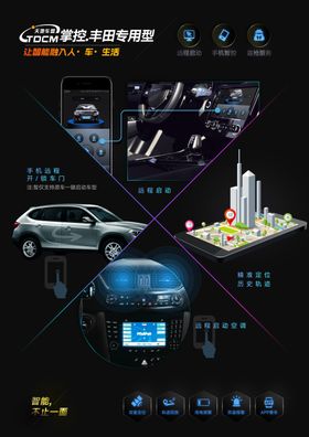 创意汽车宣传海报设计样机