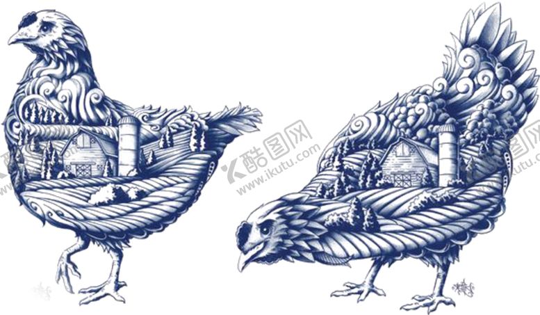 编号：70065509101139079276【酷图网】源文件下载-鸡母鸡母鸡插图母鸡绘画