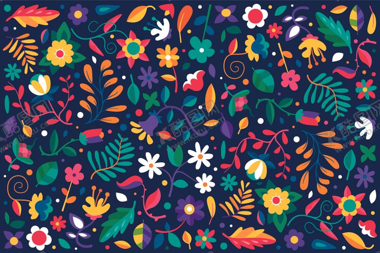 编号：87168409202306315166【酷图网】源文件下载-无缝印花花纹无缝图案