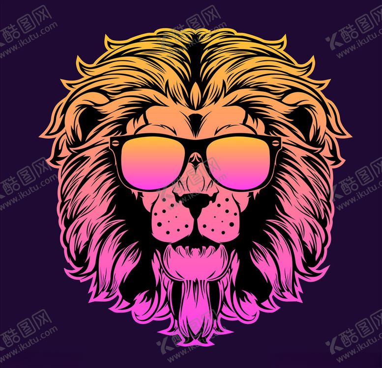 编号：29879410180411066942【酷图网】源文件下载-卡通狮子头像