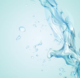 蓝色生态水纹矢量背景