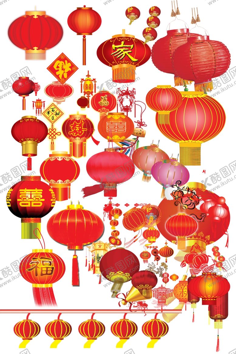编号：60883709121002323869【酷图网】源文件下载-灯笼大全大红灯笼