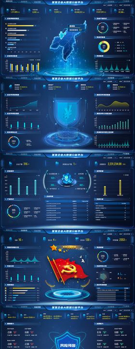 企业大数据分析平台可视化大屏设计