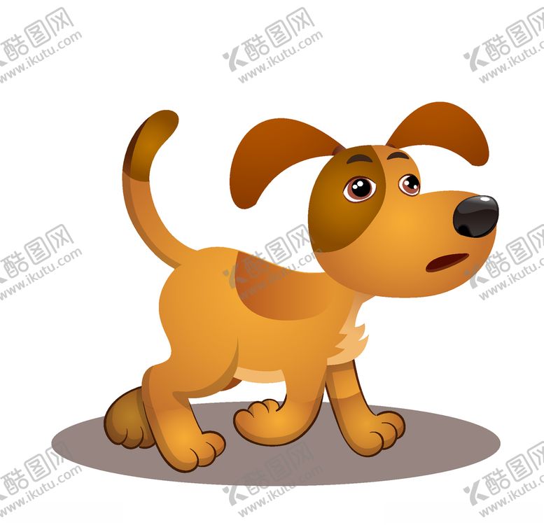 编号：49796105091530446923【酷图网】源文件下载-卡通小狗插画