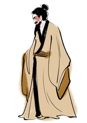 国学人物插画