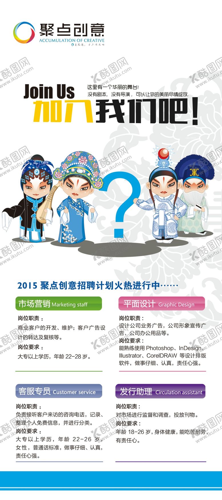 编号：96037610190822582292【酷图网】源文件下载-招聘创意海报展架