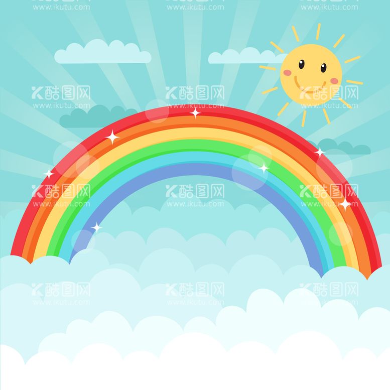 编号：10705710211900316345【酷图网】源文件下载-彩虹背景