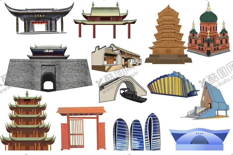 编号：21651910191313376265【酷图网】源文件下载-建筑 中国风