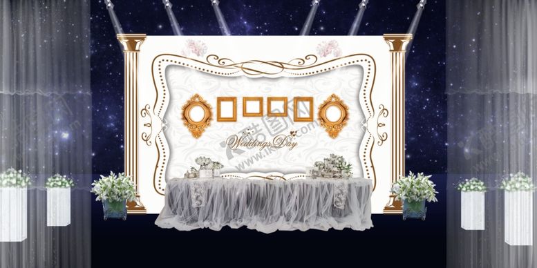 编号：70128401131504377218【酷图网】源文件下载-婚庆舞台