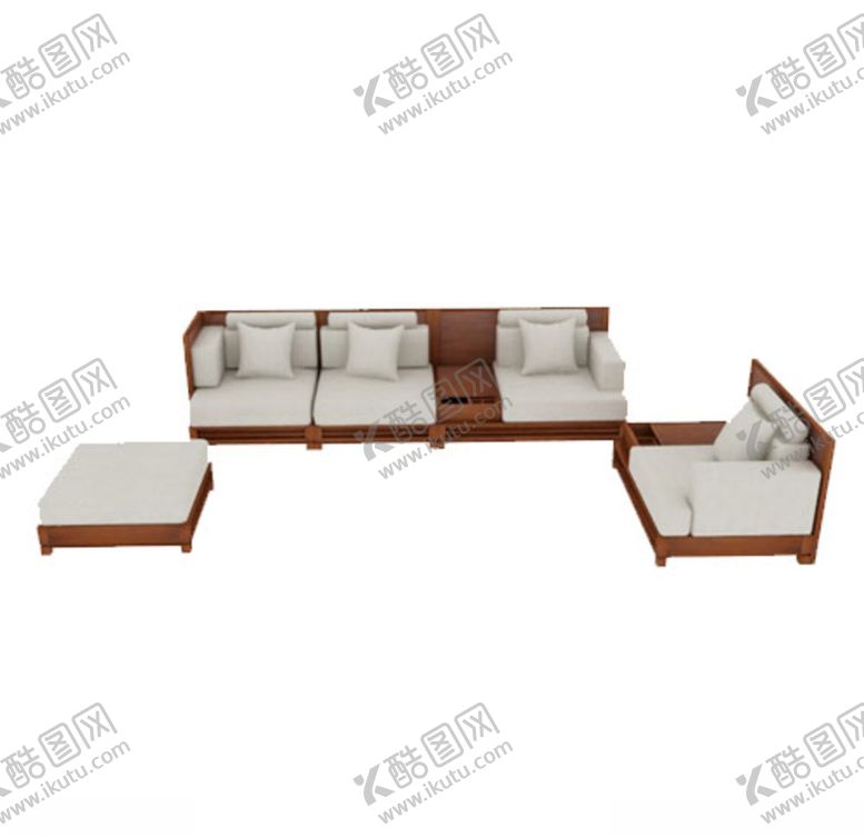 编号：53776310311243573155【酷图网】源文件下载-沙发组合模型