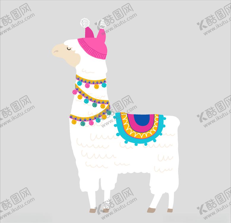 编号：52948409271942104048【酷图网】源文件下载-卡通羊驼