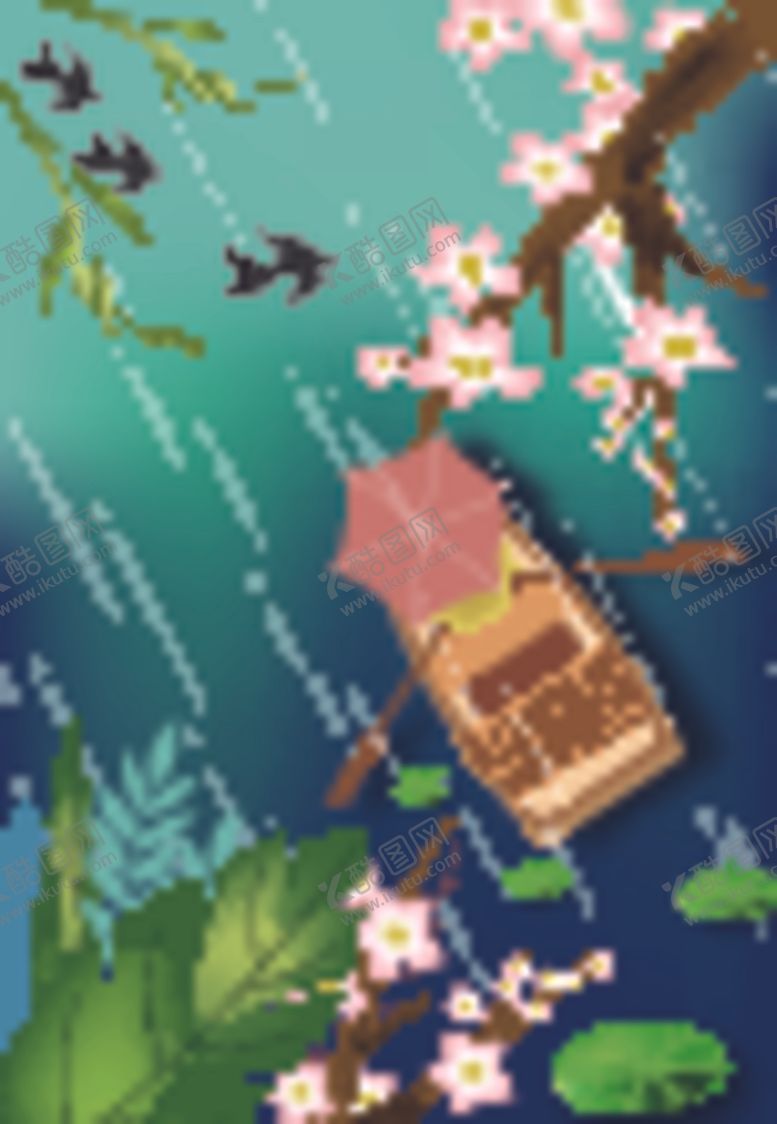 编号：48321107031718393911【酷图网】源文件下载-原创春天节气手绘唯美矢量插画