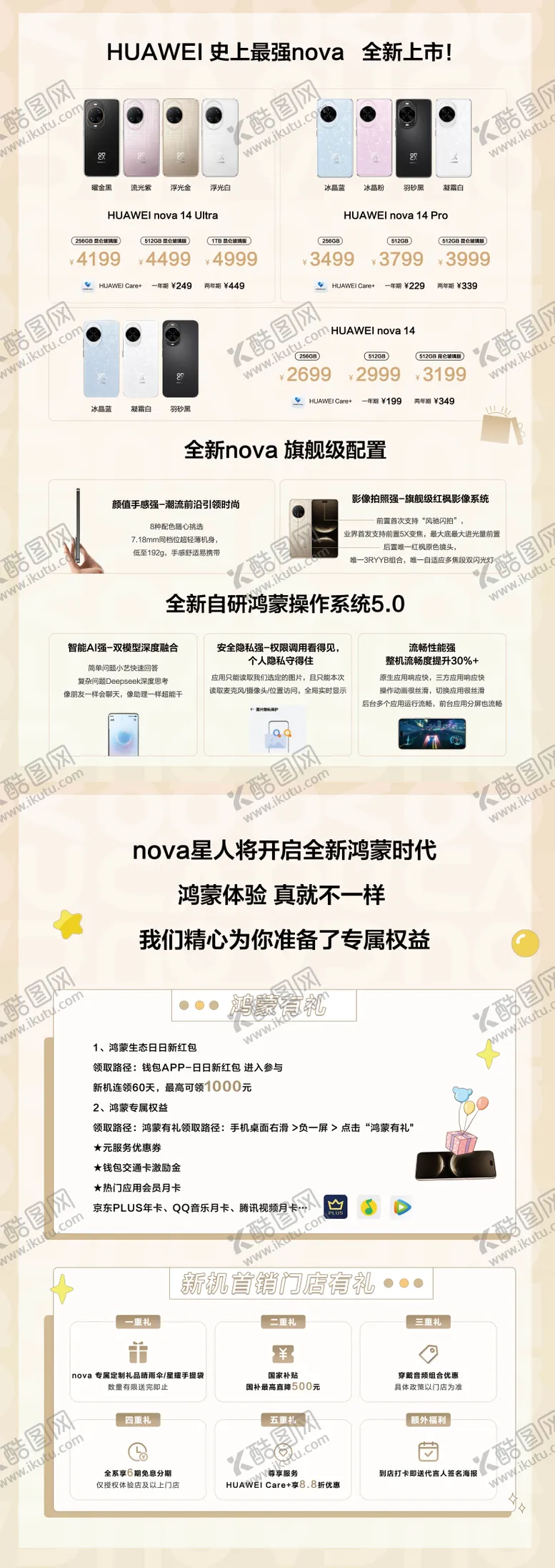 编号：52511806150011432878【酷图网】源文件下载-nova14福利促销海报