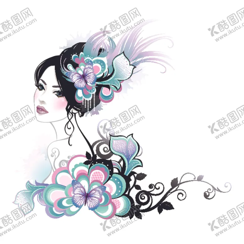 编号：90944303140128145123【酷图网】源文件下载-传统美女
