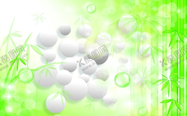 编号：68486209250506249186【酷图网】源文件下载-白色球竹子背景