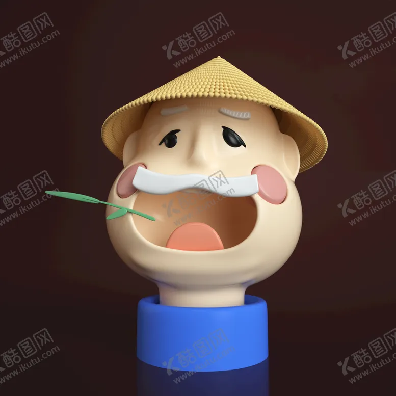 编号：14279509241602330189【酷图网】源文件下载- 3D农民伯伯 大叔叔 大胡子
