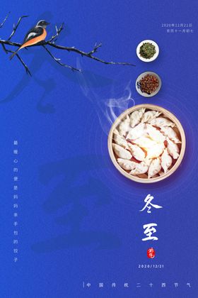 冬至节气传统活动宣传海报素材