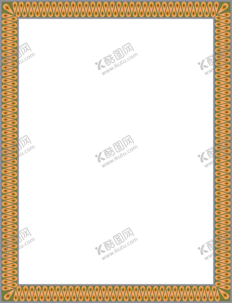 编号：74535305111753194684【酷图网】源文件下载-简约花纹边框