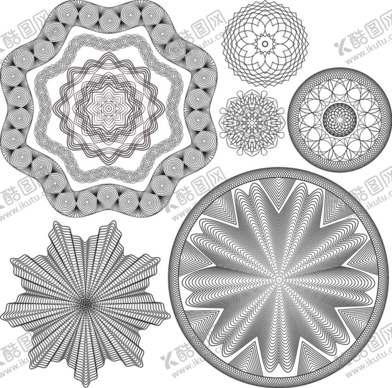 编号：53560309240727499266【酷图网】源文件下载-简约图纹理防伪花纹欧式边框奖状