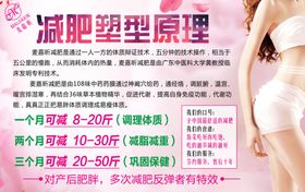 减肥海报美容海报