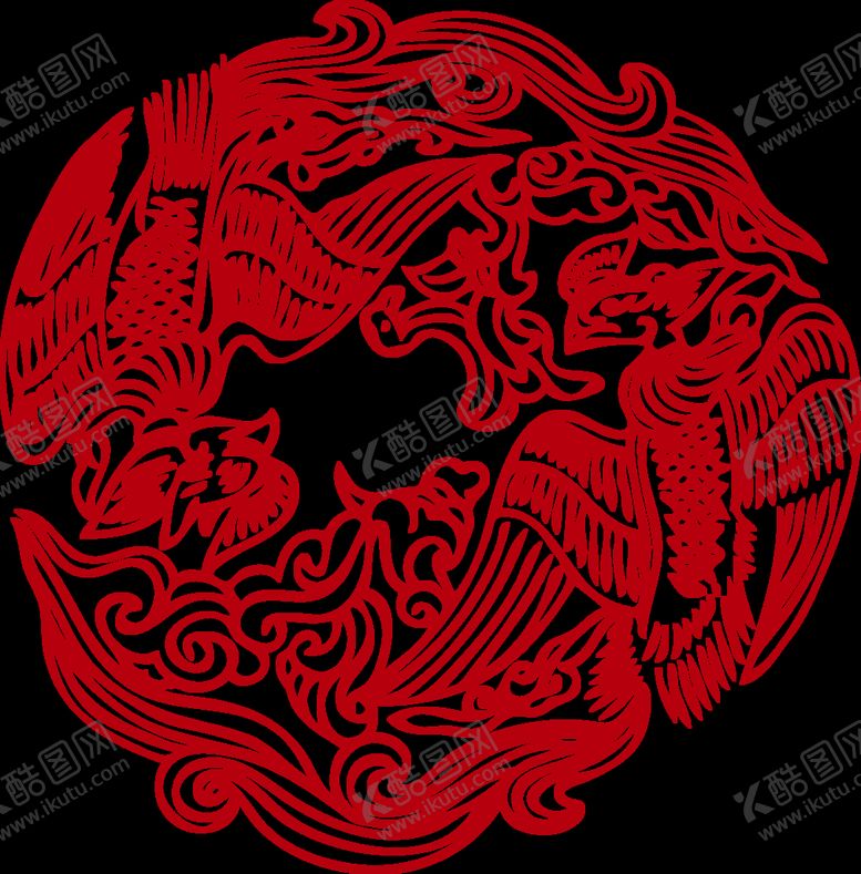 编号：84348511180224492641【酷图网】源文件下载-传统凤纹