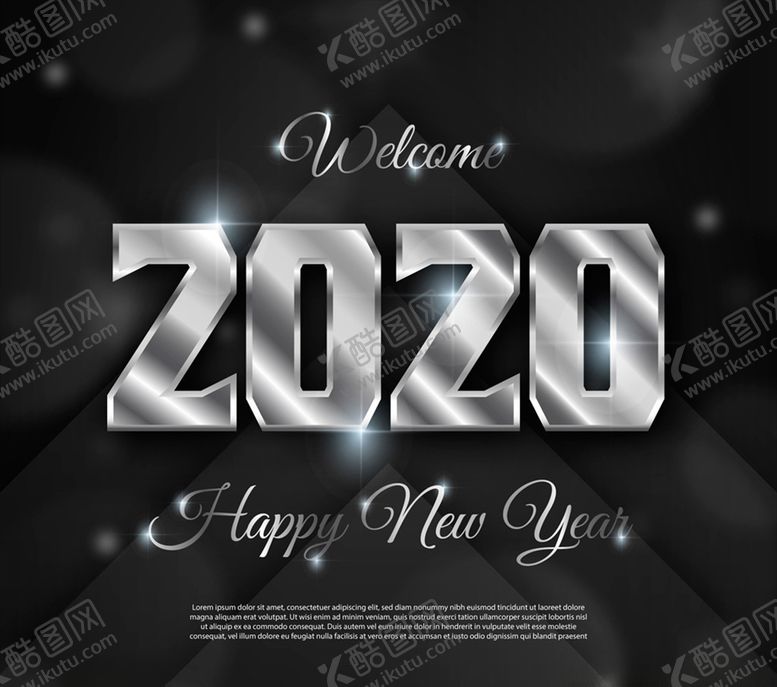 编号：26083409130608237472【酷图网】源文件下载-2020年新年艺术字