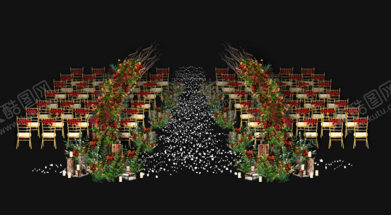 编号：27815910021348523151【酷图网】源文件下载-户外婚礼仪式拱门