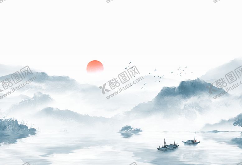 编号：52107909171405090518【酷图网】源文件下载-水墨山水