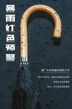 暴雨红色预警