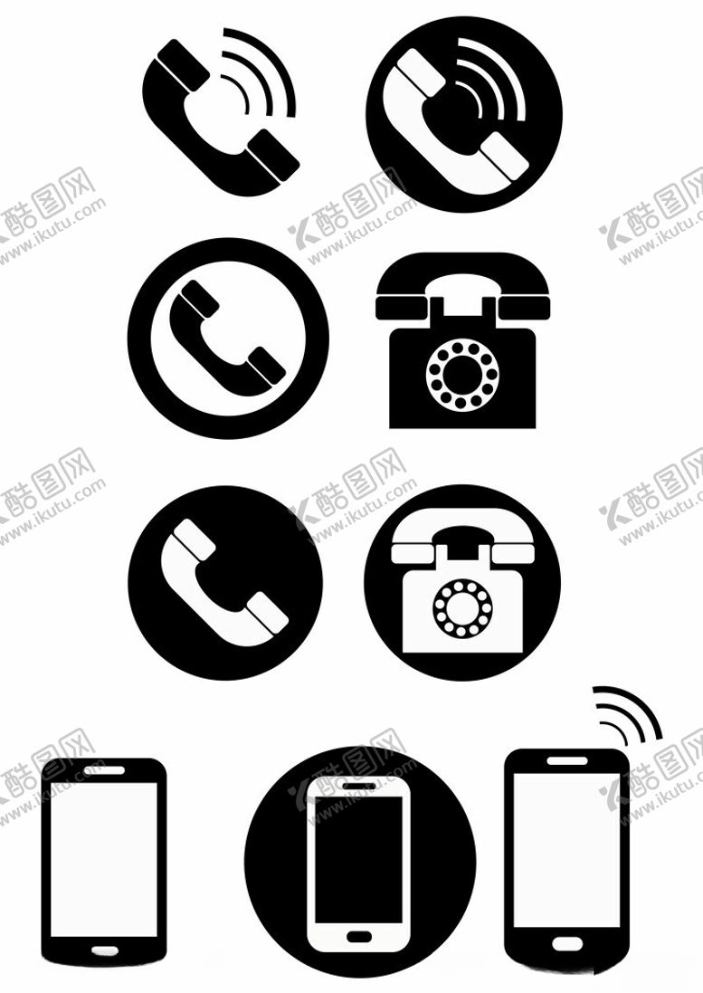 编号：77837001251341082476【酷图网】源文件下载-电话图标