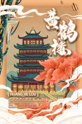 中国风古风建筑武汉城市印象