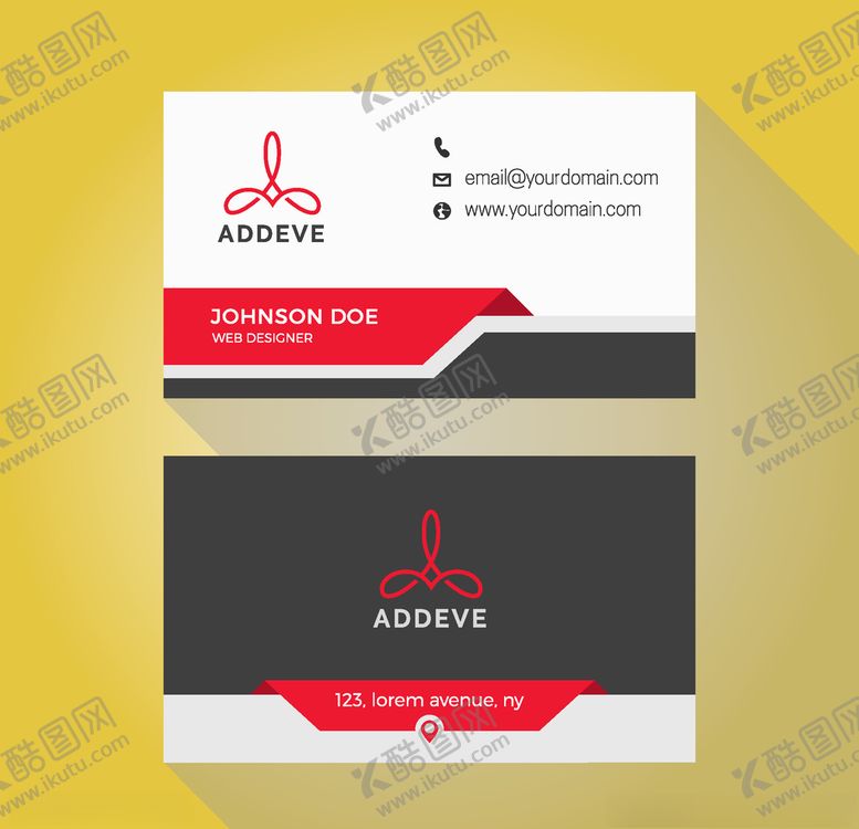 编号：52910310300605123823【酷图网】源文件下载-名片模板