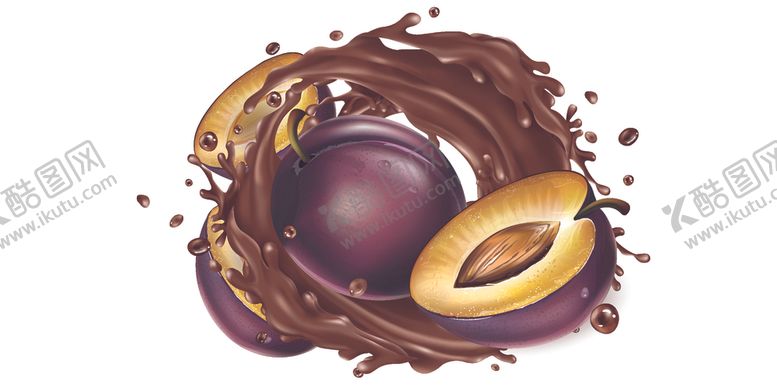 编号：58305109240533158593【酷图网】源文件下载-巧克力水果