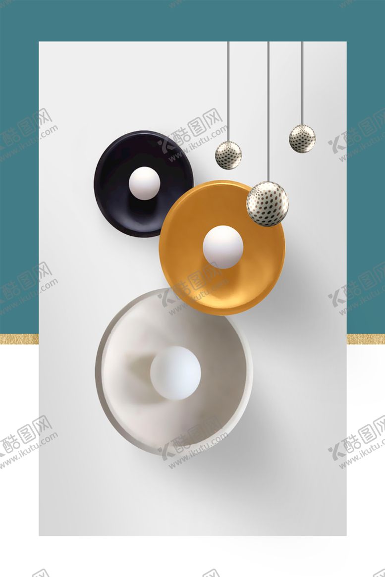 编号：98316409231617213149【酷图网】源文件下载-抽象立体几何装饰画
