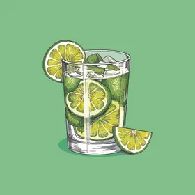 鸡尾酒饮料卡通绘画儿童插画