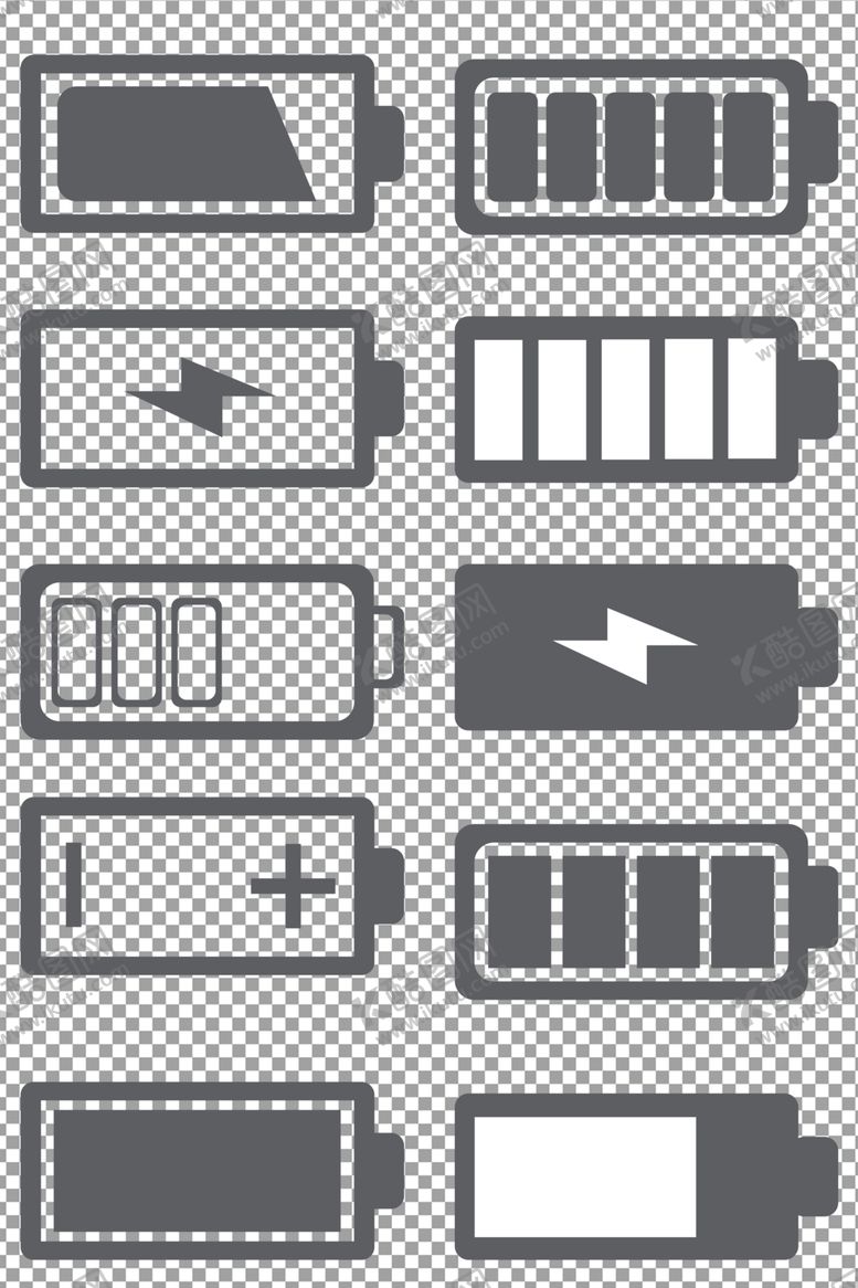 编号：41362409281723516585【酷图网】源文件下载-电池充电图标